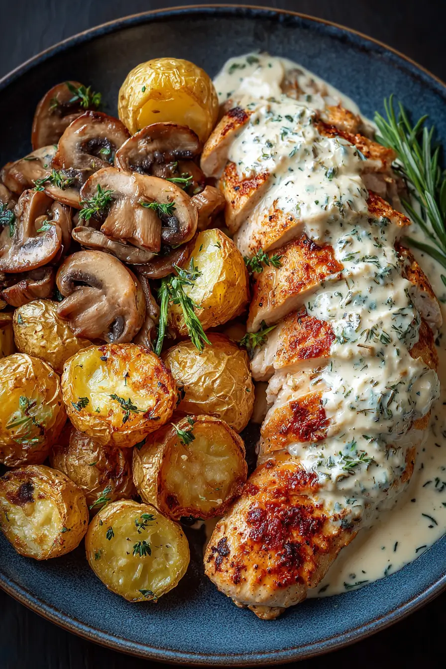 creamy mushroom chicken recipe