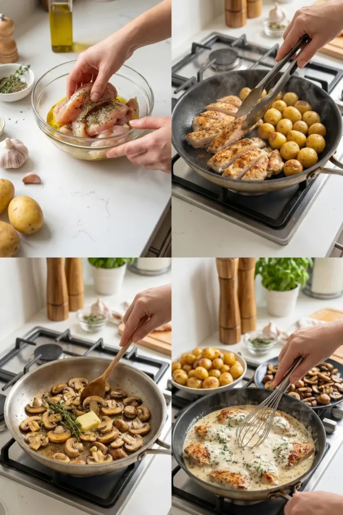 creamy mushroom chicken recipe