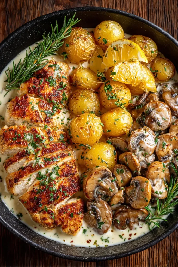 creamy mushroom chicken recipe
